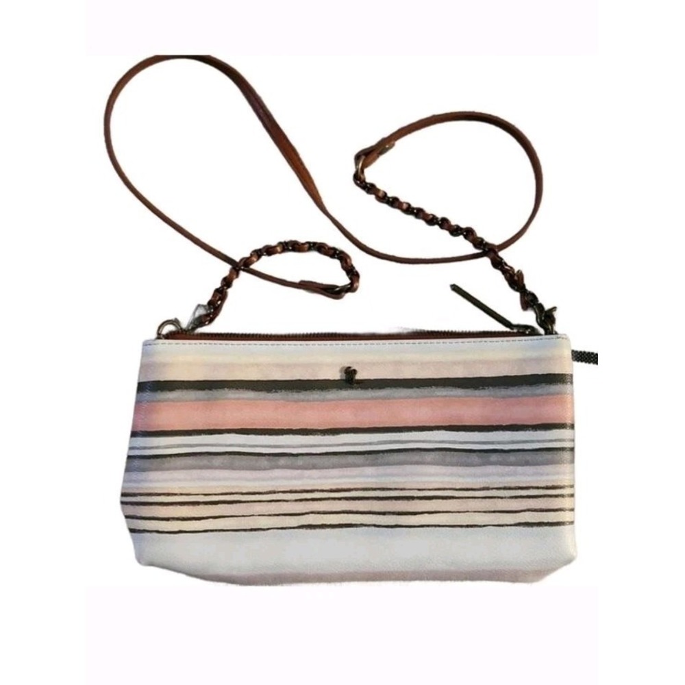 ELLIOTT LUCCA Striped Artisan Handbag Purse ~ Crossbody‎ ~Wristlet ~ FLAW
